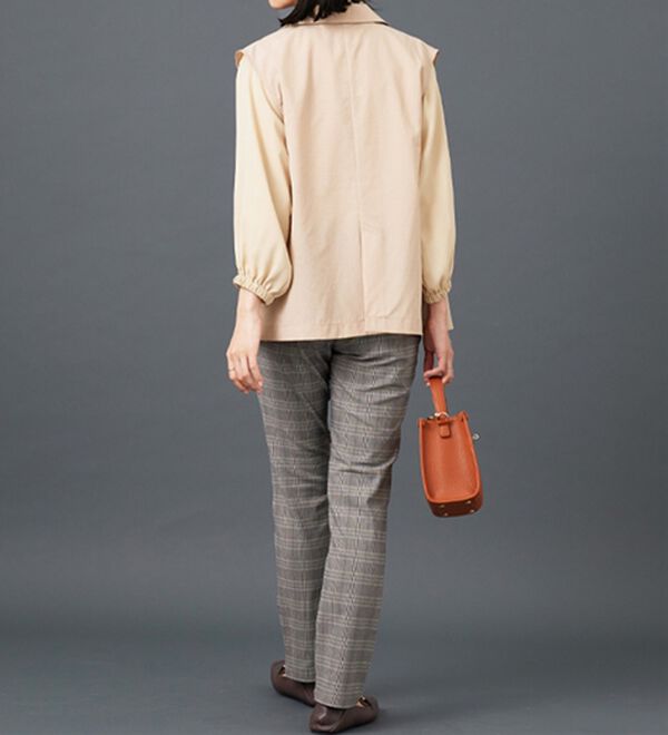 BELLUNA（ベルーナ）の「シアー素材ポケット付テーラードジレ（ジレ）」｜詳細画像