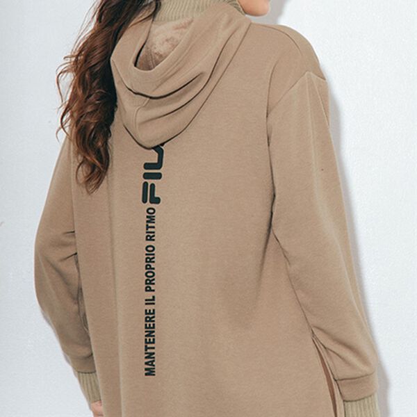 RANAN（ラナン）の「＜ＦＩＬＡ＞あったか♪オリジナルデザイン裏シャギーパーカーワンピース（その他ワンピース）」｜詳細画像