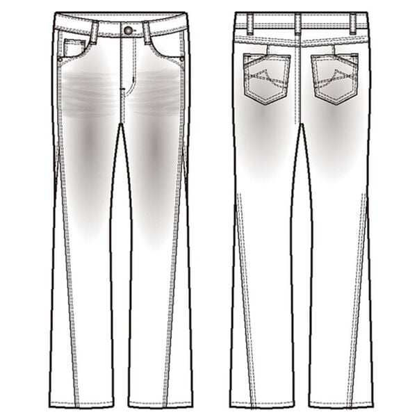 BELLUNA（ベルーナ）の「細見せ！セミフレアーデニムパンツ（フルレングスパンツ）」｜詳細画像