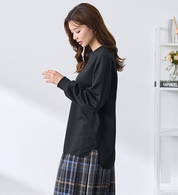 BELLUNA（ベルーナ）の「【ＰＯＬＯ　ＢＣＳ】ミニ裏毛素材デザイントップス（カットソー）」｜詳細画像