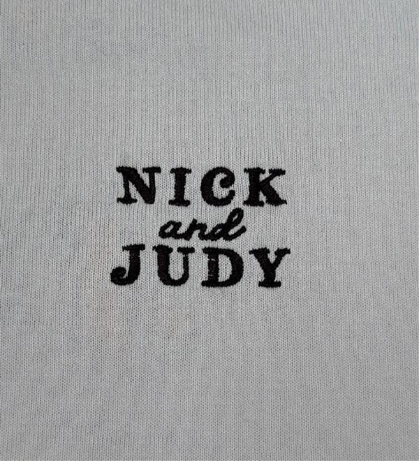 「＜Ｄｉｓｎｅｙ＞【ズートピア・ニック＆ジュディ】サガラ刺しゅうＴシャツ（Tシャツ）」｜詳細画像