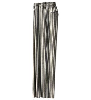 BELLUNA（ベルーナ）の「麻混イージーパンツ（その他パンツ）」｜ストライプ