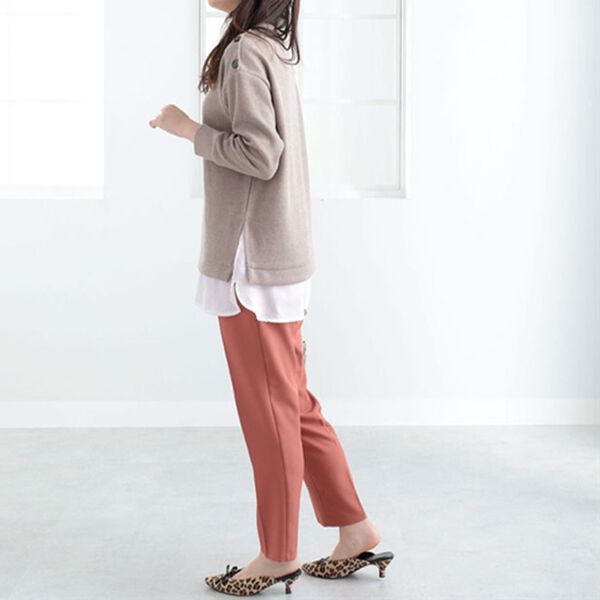 BELLUNA（ベルーナ）の「肩ボタン布帛切替チュニック（チュニック）」｜詳細画像