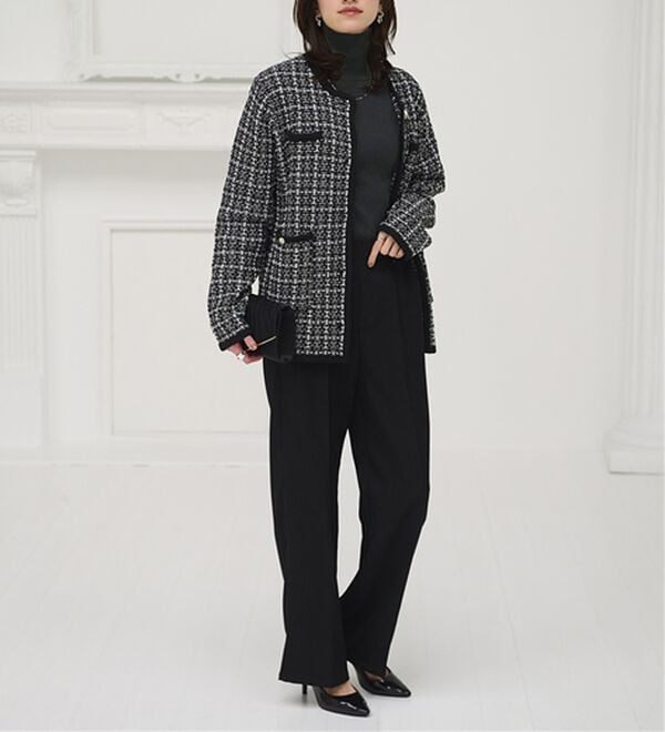 BELLUNA（ベルーナ）の「ハピネスコットン１００％&times;吸湿発熱リブタートルニット＜＆ｃｏｃｏｃｈｉ＞（ニット・セーター）」｜詳細画像