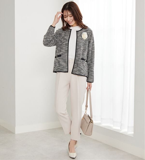 BELLUNA（ベルーナ）の「＜Ｃ／Ｓ＞センタータックテーパードパンツ（テーパードパンツ）」｜詳細画像