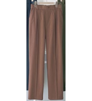 BELLUNA（ベルーナ）の「綿混ハイパー美脚ストレッチチノパンツ（フルレングスパンツ）」｜モカ