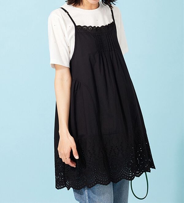 BELLUNA（ベルーナ）の「刺しゅう使いキャミチュニックアンサンブル（チュニック）」｜詳細画像