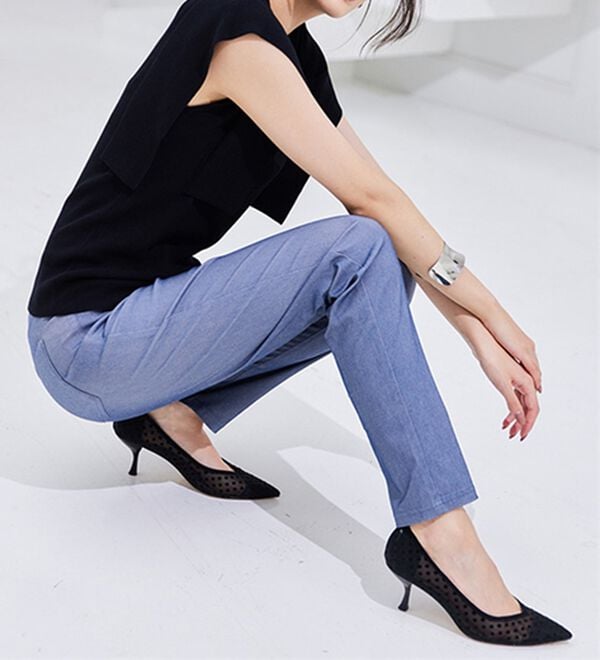 RANAN（ラナン）の「ひんやり！スクエアスリーブサマーニット（ニット・セーター）」｜詳細画像