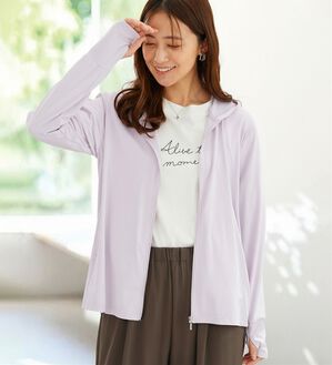BELLUNA（ベルーナ）の「ヒンヤリ＆ＵＶ対策軽量パーカー（その他ジャケット）」｜詳細画像