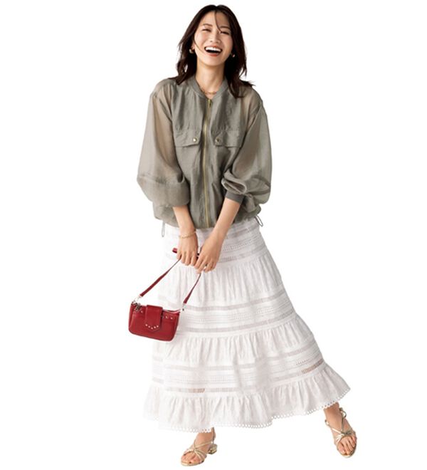 BELLUNA（ベルーナ）の「ゴールドジップシアーブルゾン（パーカー）」｜詳細画像