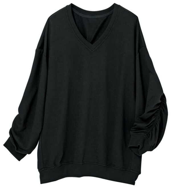 RANAN（ラナン）の「バックギャザーデザインスウェット（カットソー）」｜詳細画像