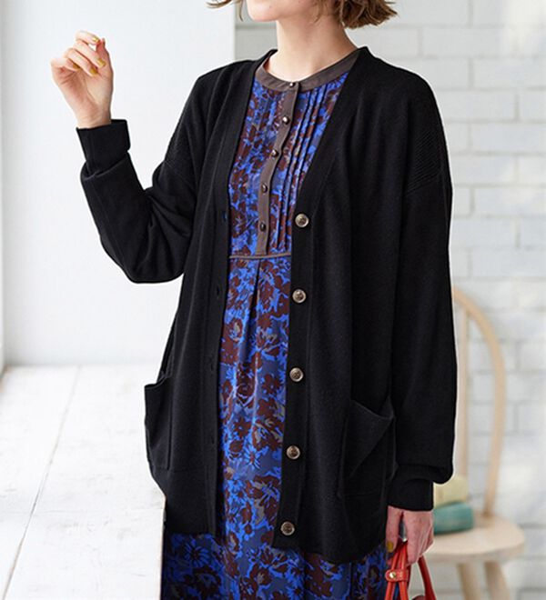 BELLUNA（ベルーナ）の「もちもちカシミヤタッチニットカーディガン（ニットカーディガン）」｜詳細画像