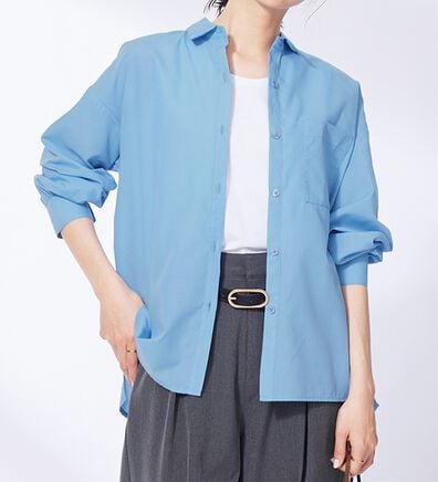 BELLUNA（ベルーナ）の「ベーシックデザインオーバーサイズシャツ（シャツ）」