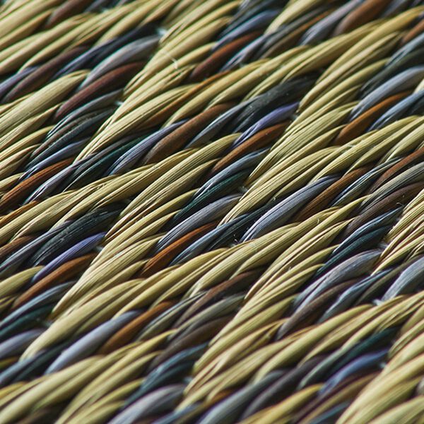 「格子柄い草上敷「ピーア」（い草ラグ）」｜詳細画像