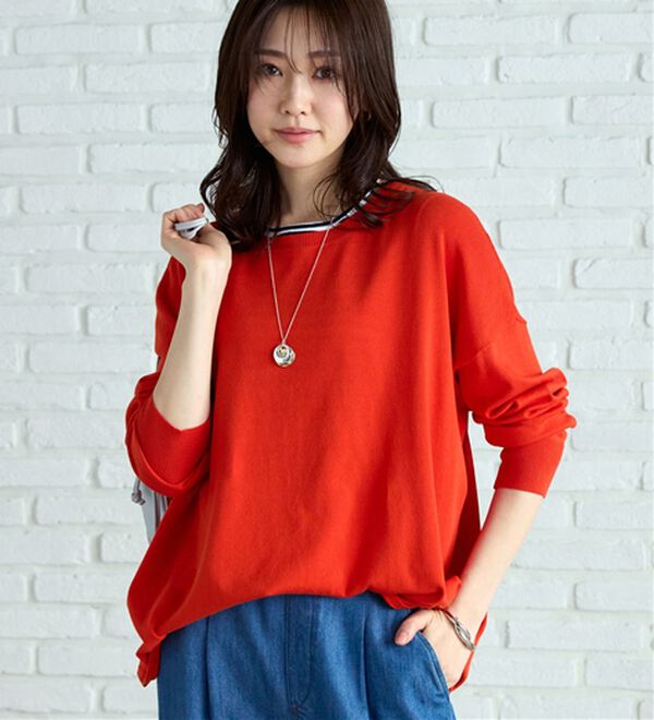 BELLUNA（ベルーナ）の「ゆったりニットプルオーバー（ニット・セーター）」｜詳細画像