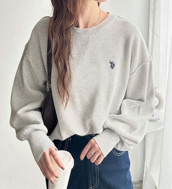 GeeRA（ジーラ）の「【U.S. POLO ASSN.】スウェットライクニット（ニット・セーター）」｜詳細画像