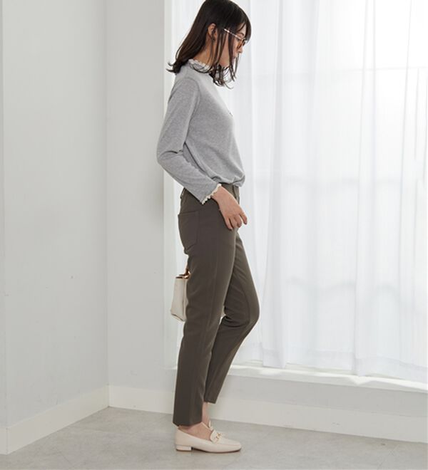 BELLUNA（ベルーナ）の「【選べる2丈】きれい見えボンディングスリムパンツ（フルレングスパンツ）」｜詳細画像