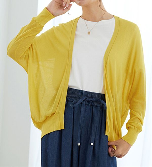 GeeRA（ジーラ）の「【冷房対策に】ひんやりUV対策！ドルマンカーディガン（ニットカーディガン）」｜詳細画像