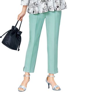 VINNO（ヴィノ）の「スリットクロップドテーパードパンツ（フルレングスパンツ）」｜ミント