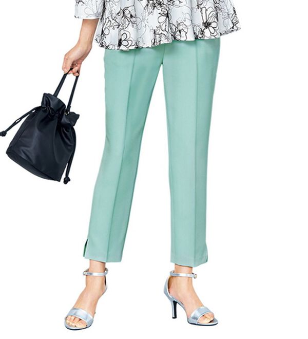 VINNO（ヴィノ）の「スリットクロップドテーパードパンツ（フルレングスパンツ）」｜ミント