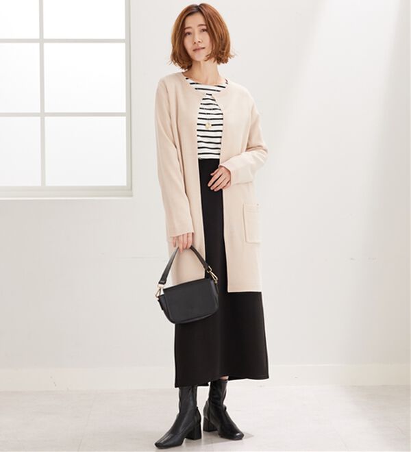 BELLUNA（ベルーナ）の「嬉しい機能付！ミラノリブカーディガン（ニットカーディガン）」｜詳細画像