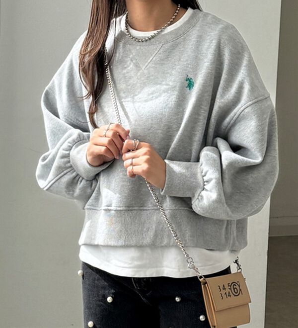 GeeRA（ジーラ）の「【Ｕ．Ｓ．ＰＯＬＯ　ＡＳＳＮ】ショートスウェット（トレーナー・スウェット）」｜詳細画像