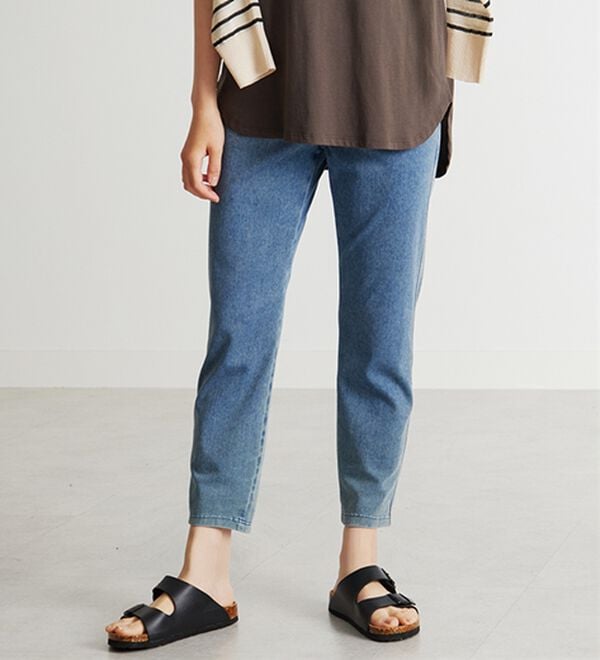 BELLUNA（ベルーナ）の「【再入荷】美ストレッチ素材アンクル丈レギンスパンツ（クロップドパンツ）」｜詳細画像