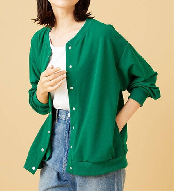 BELLUNA（ベルーナ）の「ストレッチジョーゼット素材カーディガン（その他カーディガン）」｜詳細画像