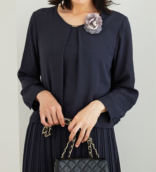 BELLUNA（ベルーナ）の「＜セレモニースタイル＞パール使いフラワーコサージュ（その他ファッション小物）」｜詳細画像