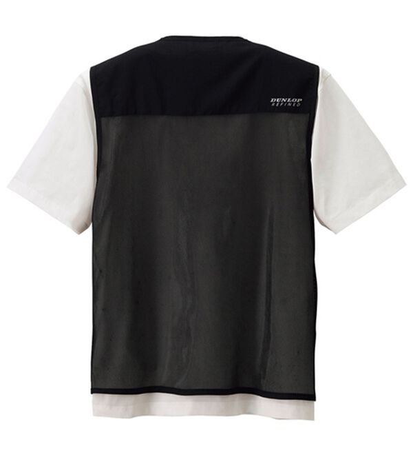 「＜ダンロップ・リファインド＞まるごとメッシュ！ベスト＆Ｔシャツセット（メンズベスト）」｜詳細画像