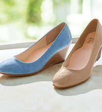 BELLUNA（ベルーナ）の「雨でも安心日本製こだわりウェッジパンプス（パンプス）」