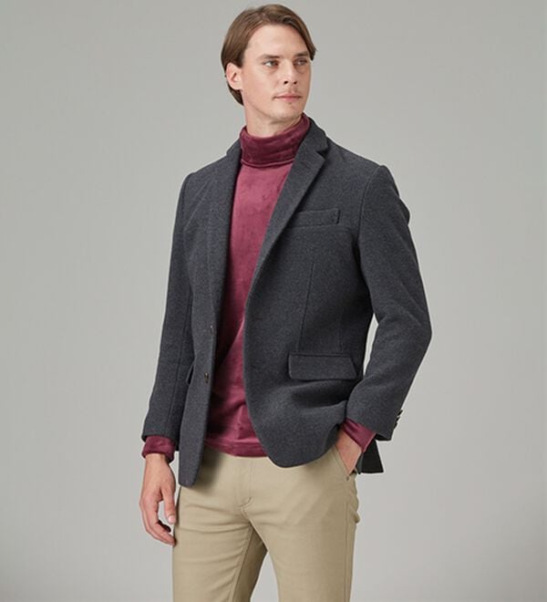 「【３色組】＜アーノルド　パーマー＞上品仕様の暖か両面起毛タートルネック（メンズカットソー）」｜詳細画像