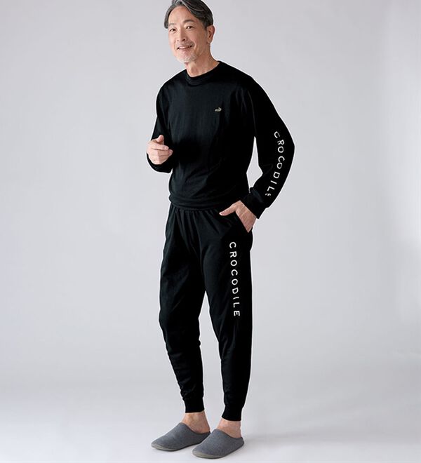 「＜クロコダイル＞リカバリーウェア上下セット（メンズルームウェア）」｜詳細画像