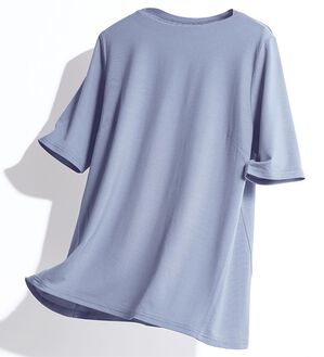 BELLUNA（ベルーナ）の「テンセル（ＴＭ）繊維ストレッチボートネックプルオーバー（カットソー）」｜詳細画像