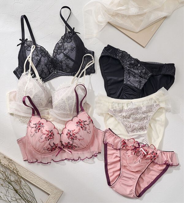 YU'NOW（ユナウ）の「ｔｏ　ｍｅｅブラ＆ショーツ（ブラジャー＆ショーツセット）」｜詳細画像