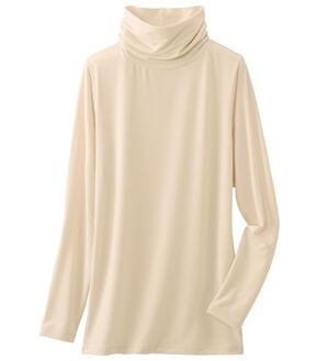 LAVIENNE（ラヴィエンヌ）の「【薄手なのに＋5.2℃】あったかインナー　タートルネック長袖＜ベリーヒート＞（肌着・インナーウェア）」｜ベージュ