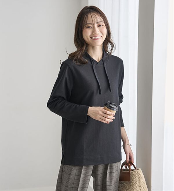 BELLUNA（ベルーナ）の「【２枚セット】大人カジュアルプルオーバー（カットソー）」｜詳細画像