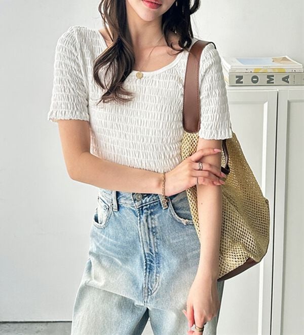 GeeRA（ジーラ）の「バレエネックシャーリングカットソー（カットソー）」｜詳細画像