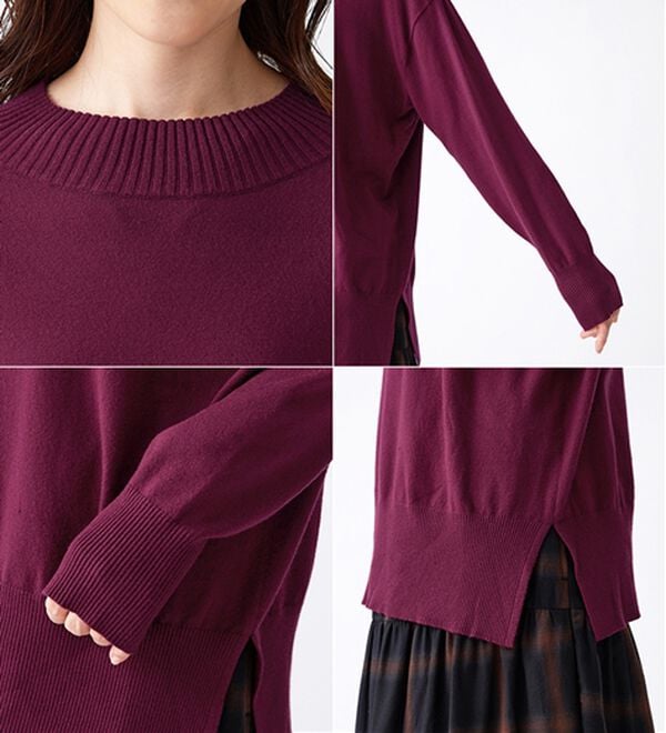 BELLUNA（ベルーナ）の「【新色追加】もちもち素材ハイネックニットプルオーバー（ニット・セーター）」｜詳細画像