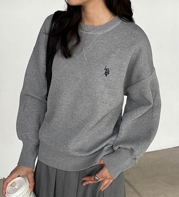 RANAN（ラナン）の「＜U.S.POLO ASSN.＞刺繍スウェットライクニット（ニット・セーター）」｜詳細画像