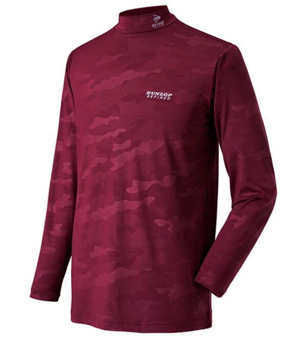 「【３色組】＜ダンロップ・リファインド＞接触冷感総柄ハイネック（メンズカットソー）」｜詳細画像