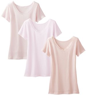 「【３色組】麻入りさらさらフレンチ（肌着・インナーウェア）」｜3色組