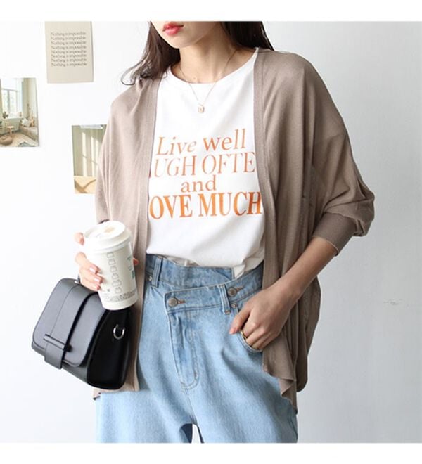 GeeRA（ジーラ）の「【冷房対策に】ひんやりUV対策！ドルマンカーディガン（ニットカーディガン）」｜詳細画像