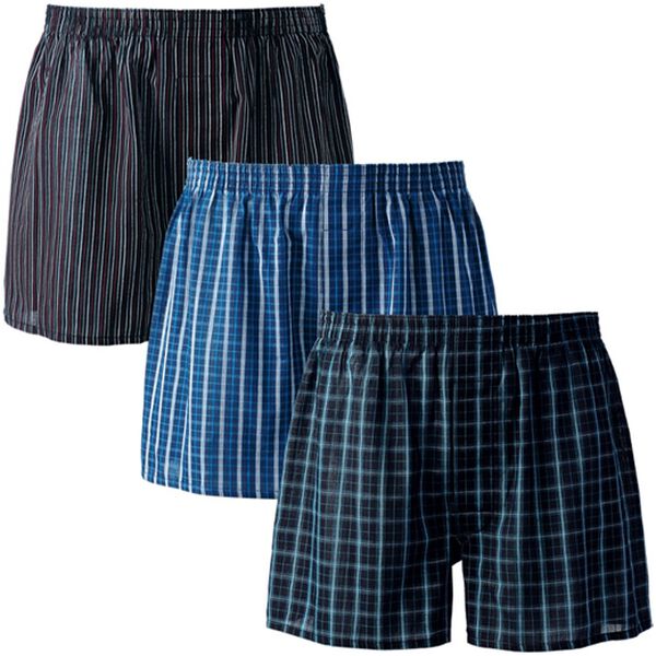 「【３色組】綿１００％抗菌防臭トランクス（メンズ下着）」｜チェック柄