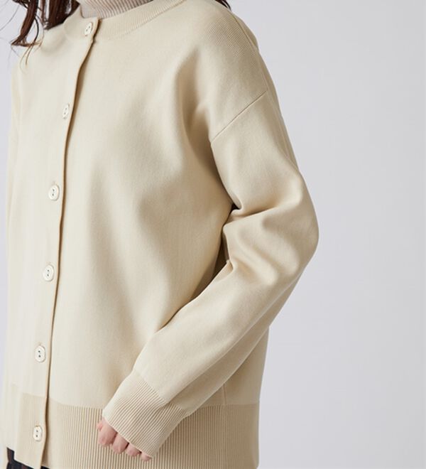 BELLUNA（ベルーナ）の「《快適Ｌａｂ．》洗える！軽い！配色使いニットカーディガン（ニットカーディガン）」｜詳細画像