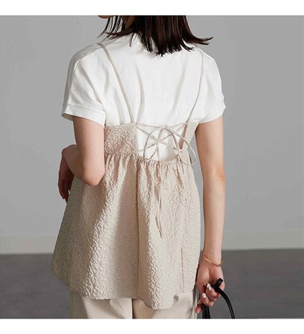 ふくれジャカードキャミブラウス - ベルーナ【公式】