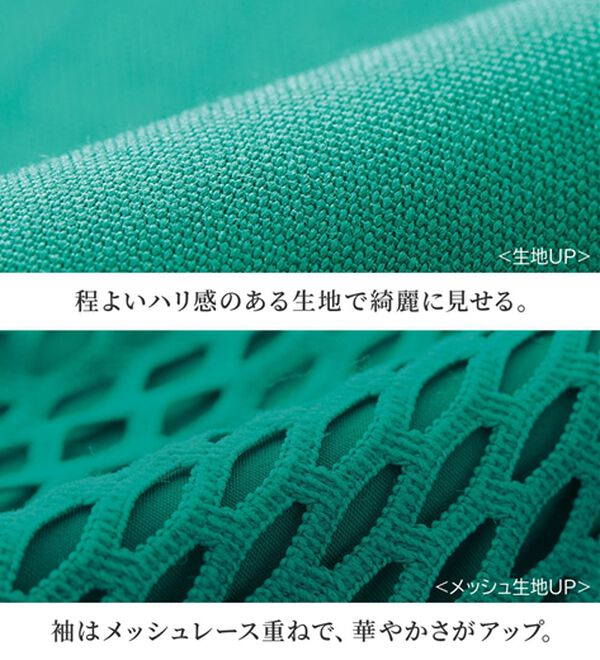 RANAN（ラナン）の「メッシュスリーブブラウス（ブラウス）」｜詳細画像