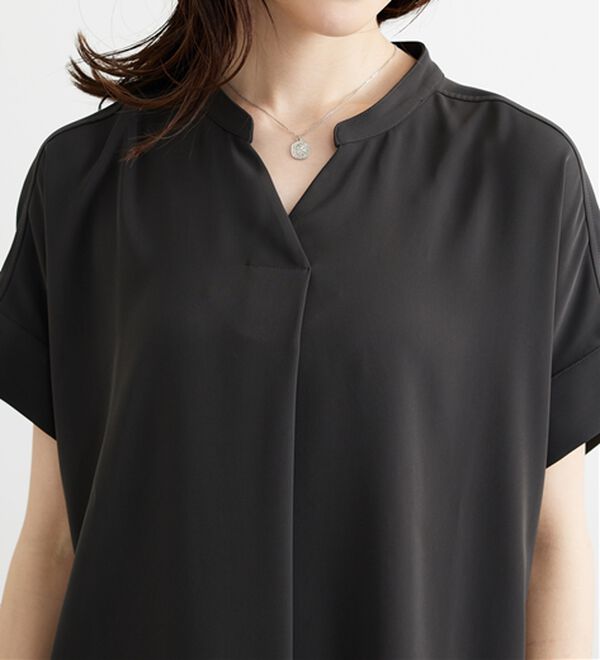 BELLUNA（ベルーナ）の「〈オフィス対応〉スキッパーブラウス（ブラウス）」｜詳細画像