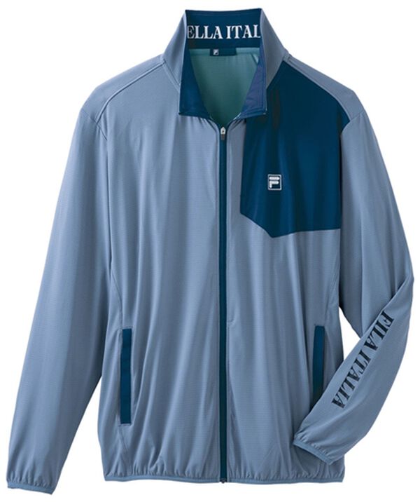 「＜フィラ＞接触冷感ＵＶカットブルゾン（メンズカットソー）」｜ブルーグレー