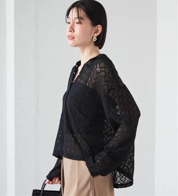 RANAN（ラナン）の「レースフーディートップス（カットソー）」｜詳細画像